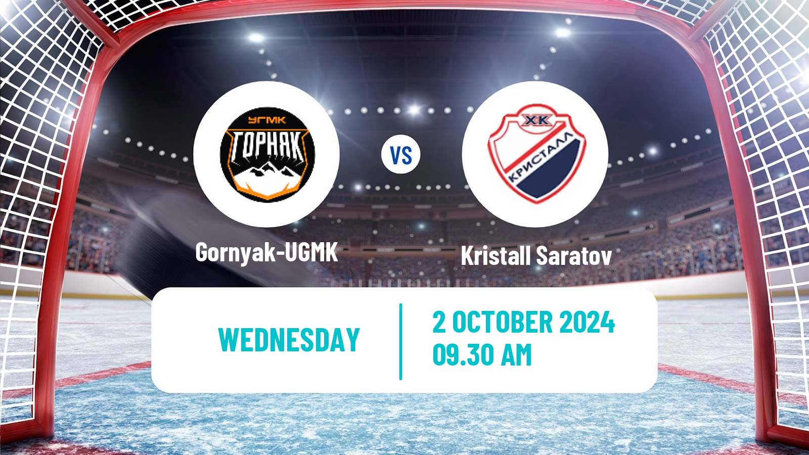 Hockey VHL Gornyak-UGMK - Kristall Saratov