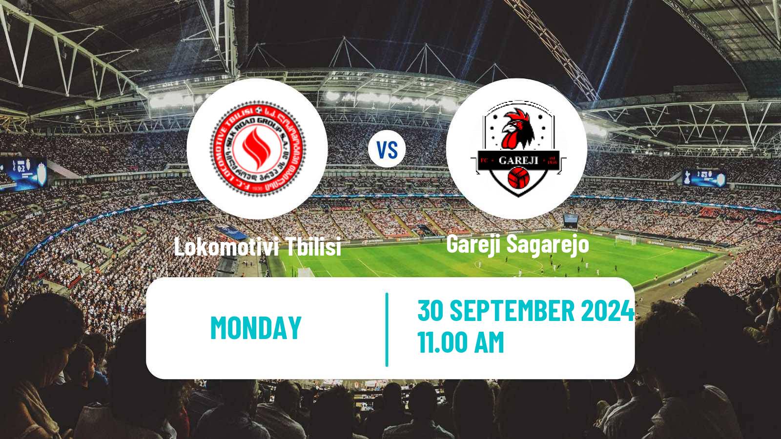 Soccer Georgian Erovnuli Liga 2 Lokomotivi Tbilisi - Gareji Sagarejo