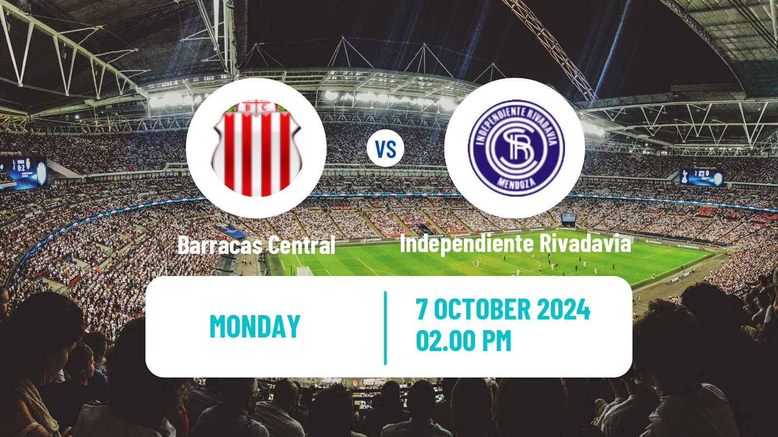 Soccer Argentinian Liga Profesional Barracas Central - Independiente Rivadavia