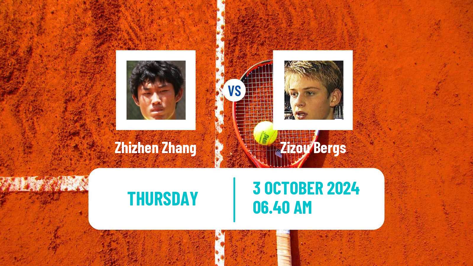 Tennis ATP Shanghai Zhizhen Zhang - Zizou Bergs