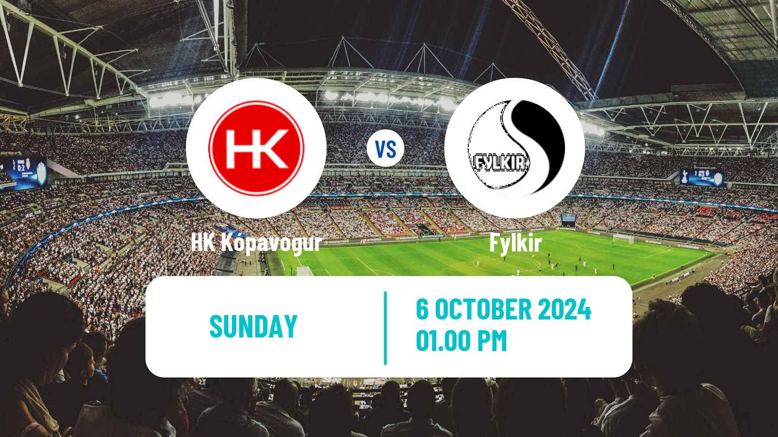 Soccer Icelandic Besta-deild karla HK Kópavogur - Fylkir