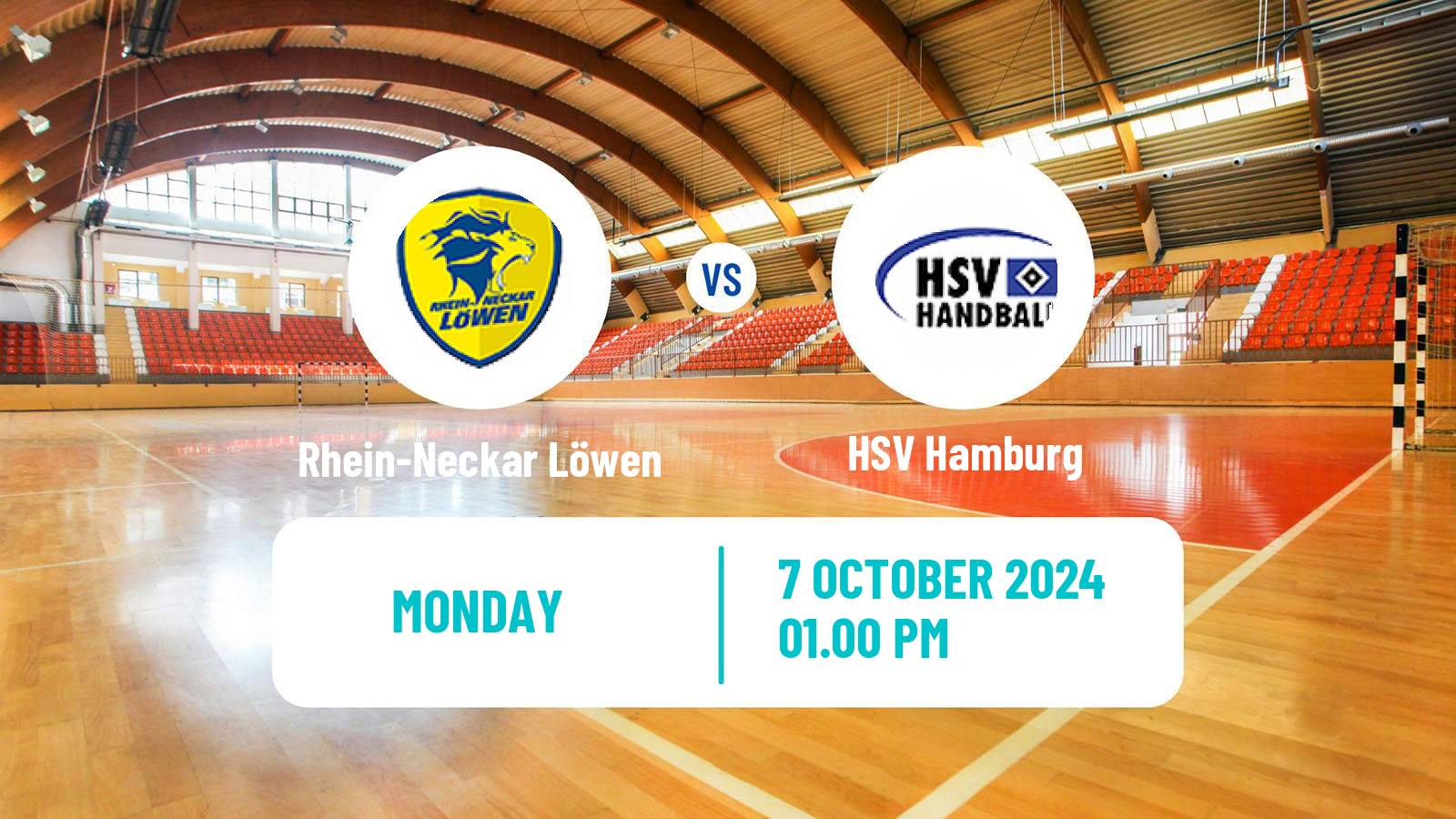 Handball German Bundesliga Handball Rhein-Neckar Löwen - HSV Hamburg