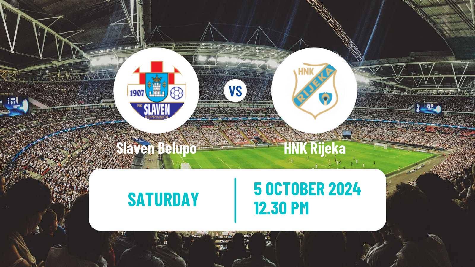 Soccer Croatian HNL Slaven Belupo - Rijeka