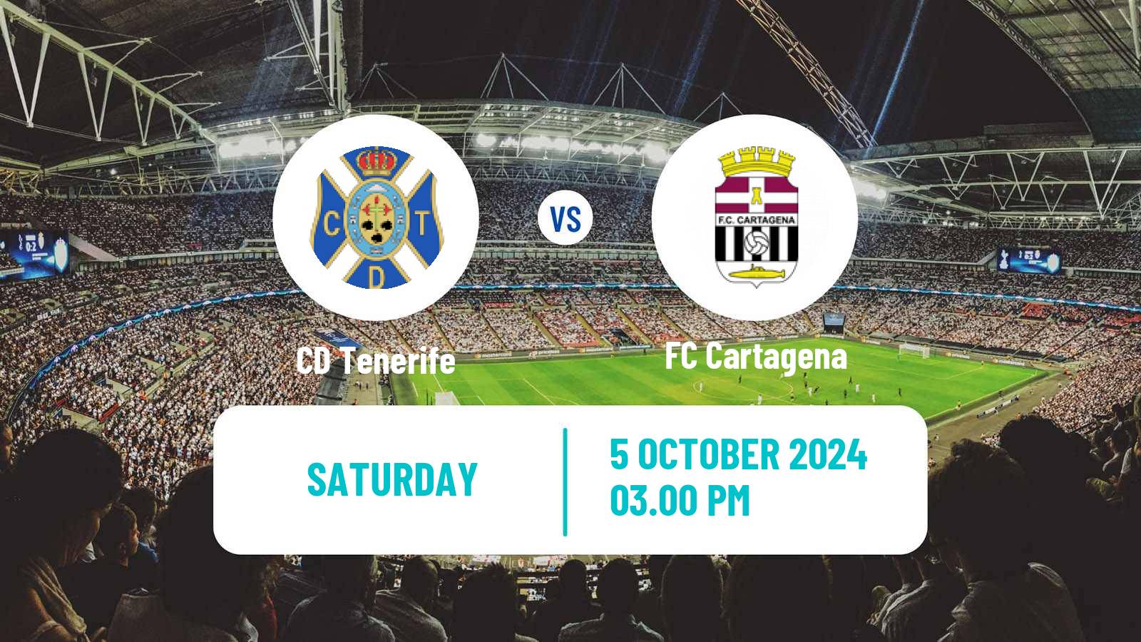 Soccer Spanish LaLiga2 Tenerife - Cartagena