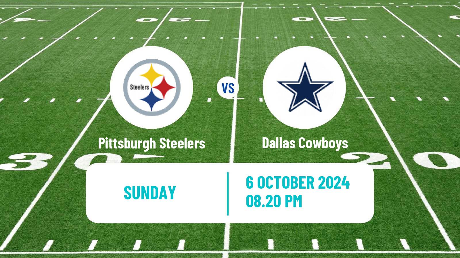 American football NFL Pittsburgh Steelers - Dallas Cowboys