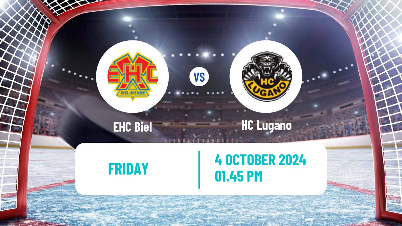 Hockey Swiss National League Hockey Biel - Lugano