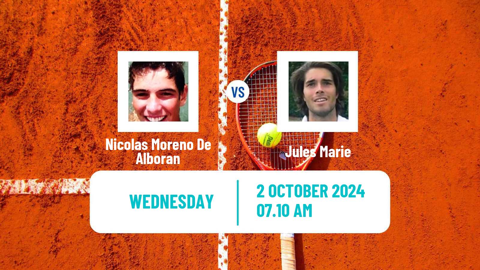 Tennis Alicante Challenger Men Nicolas Moreno De Alboran - Jules Marie