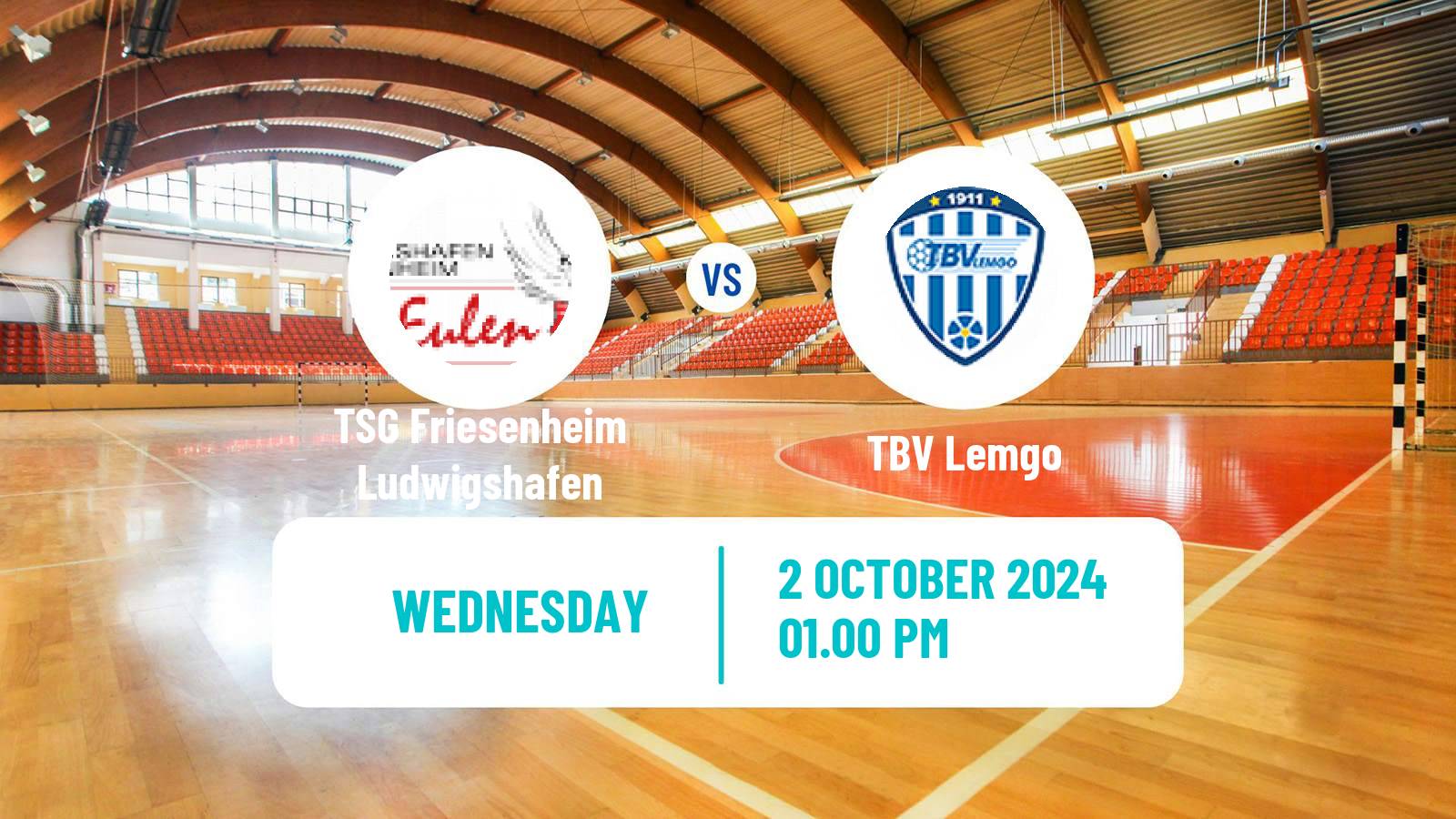 Handball German DHB Pokal TSG Friesenheim Ludwigshafen - TBV Lemgo