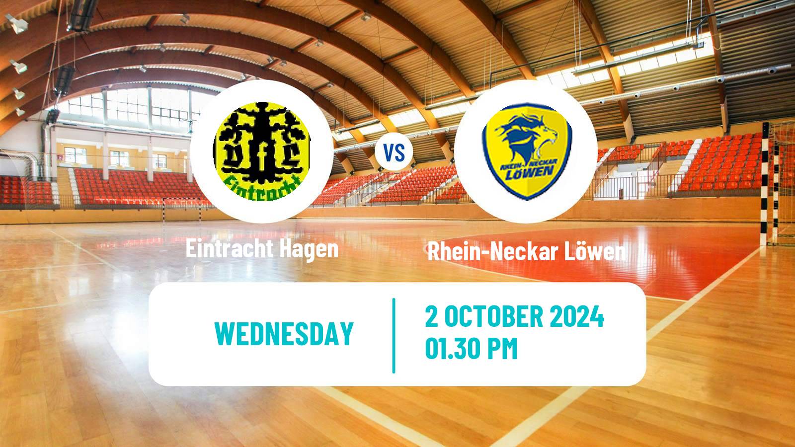 Handball German DHB Pokal Eintracht Hagen - Rhein-Neckar Löwen