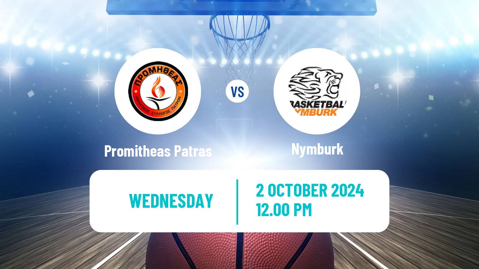 Basketball Champions League Basketball Promitheas Patras - Nymburk