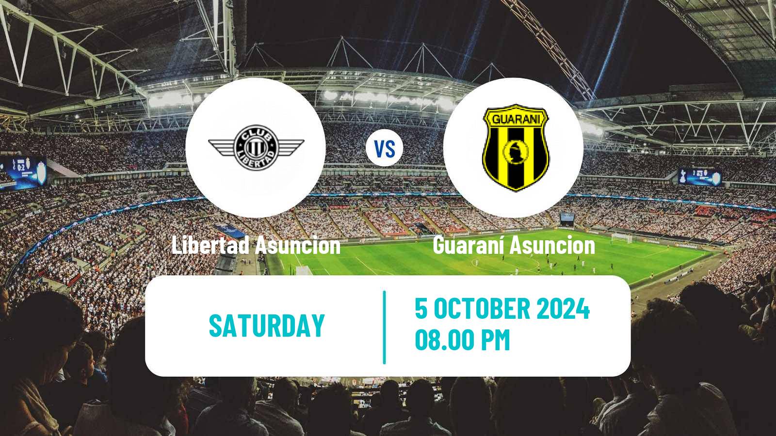 Soccer Paraguayan Primera Division Libertad Asuncion - Guaraní Asuncion