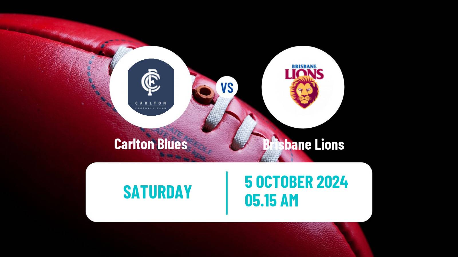 Aussie rules AFL Women Carlton Blues - Brisbane Lions