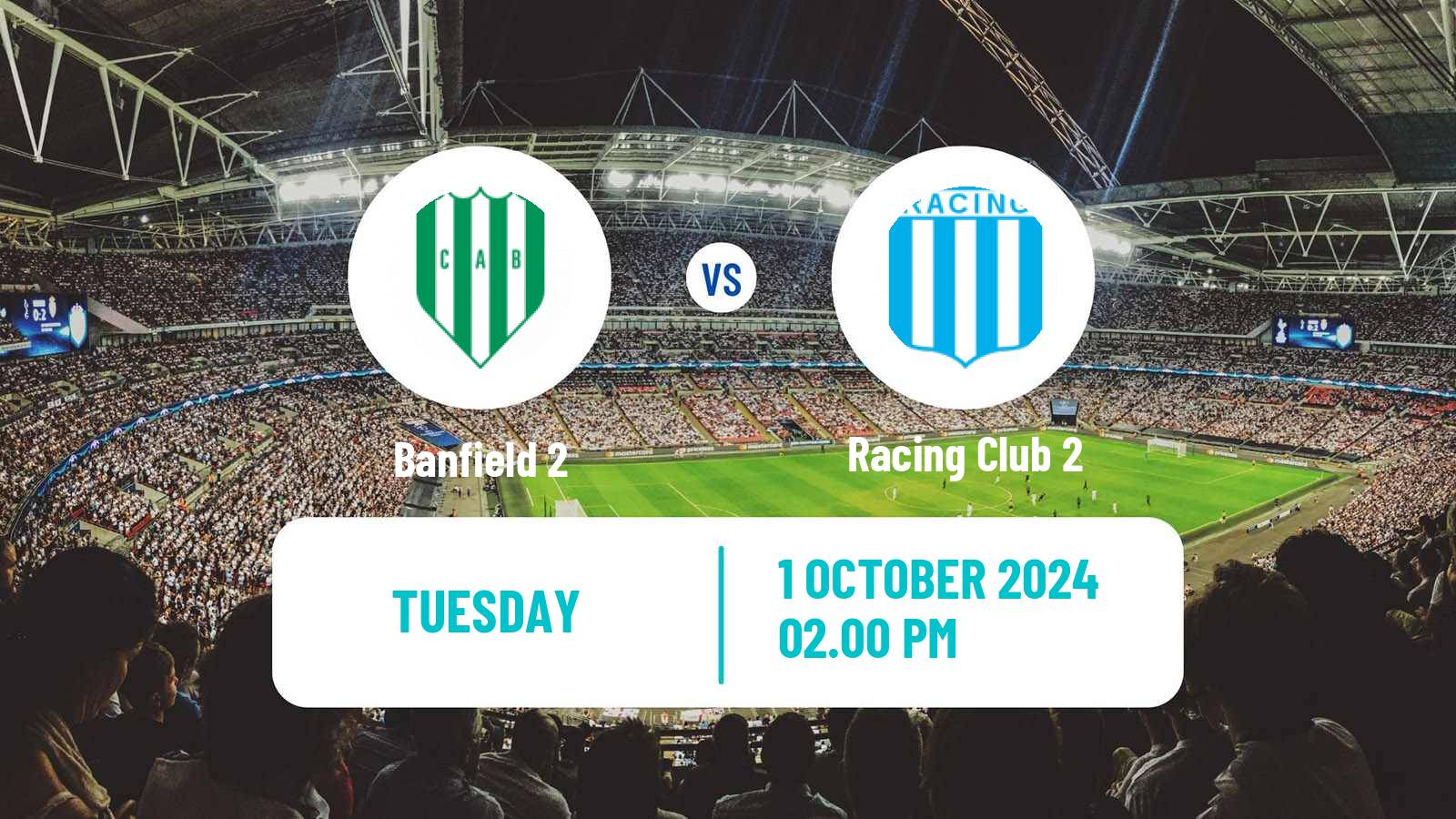 Soccer Argentinian Reserve League Banfield 2 - Racing Club 2