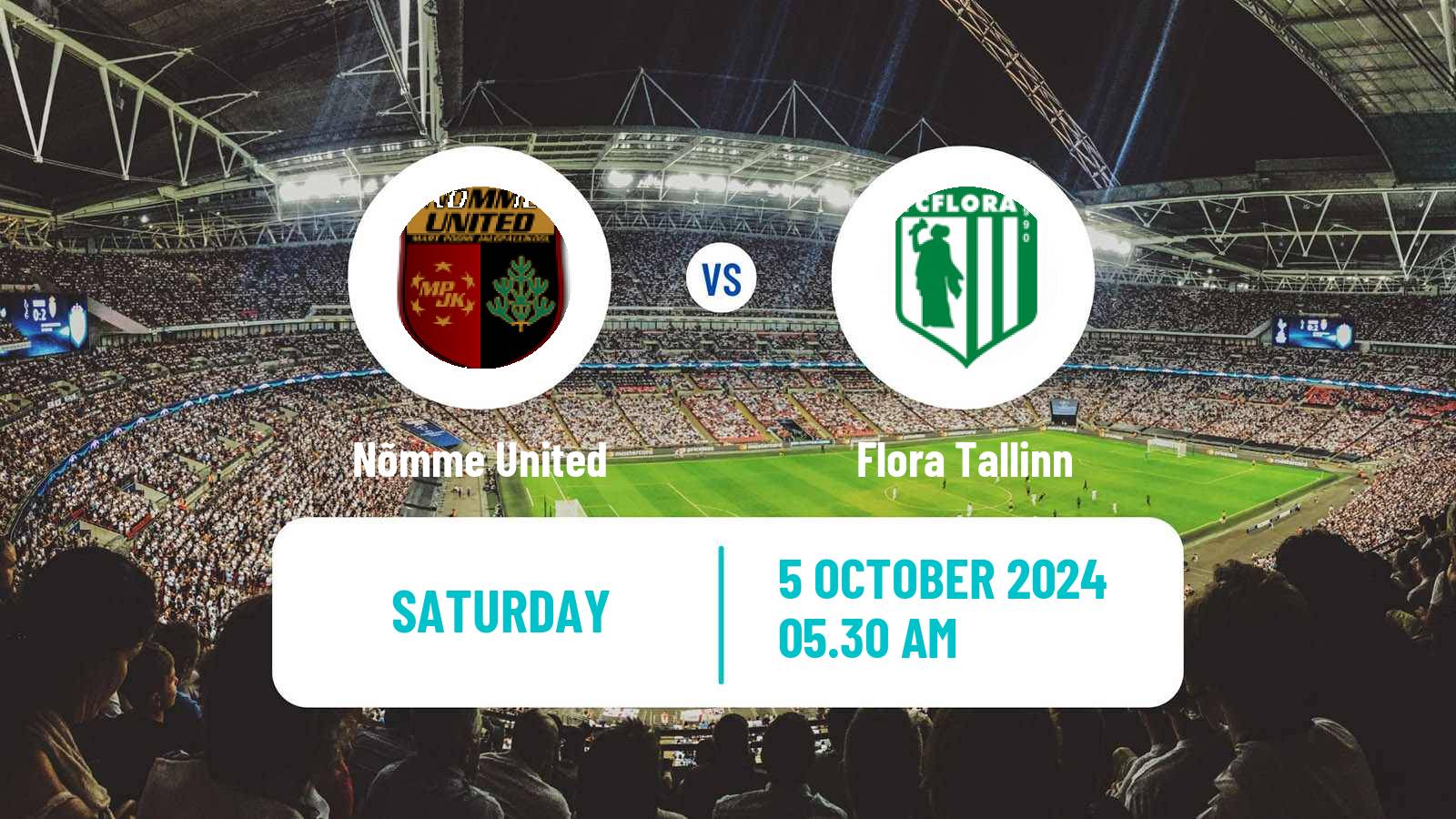 Soccer Estonian Meistriliiga Nõmme United - Flora Tallinn