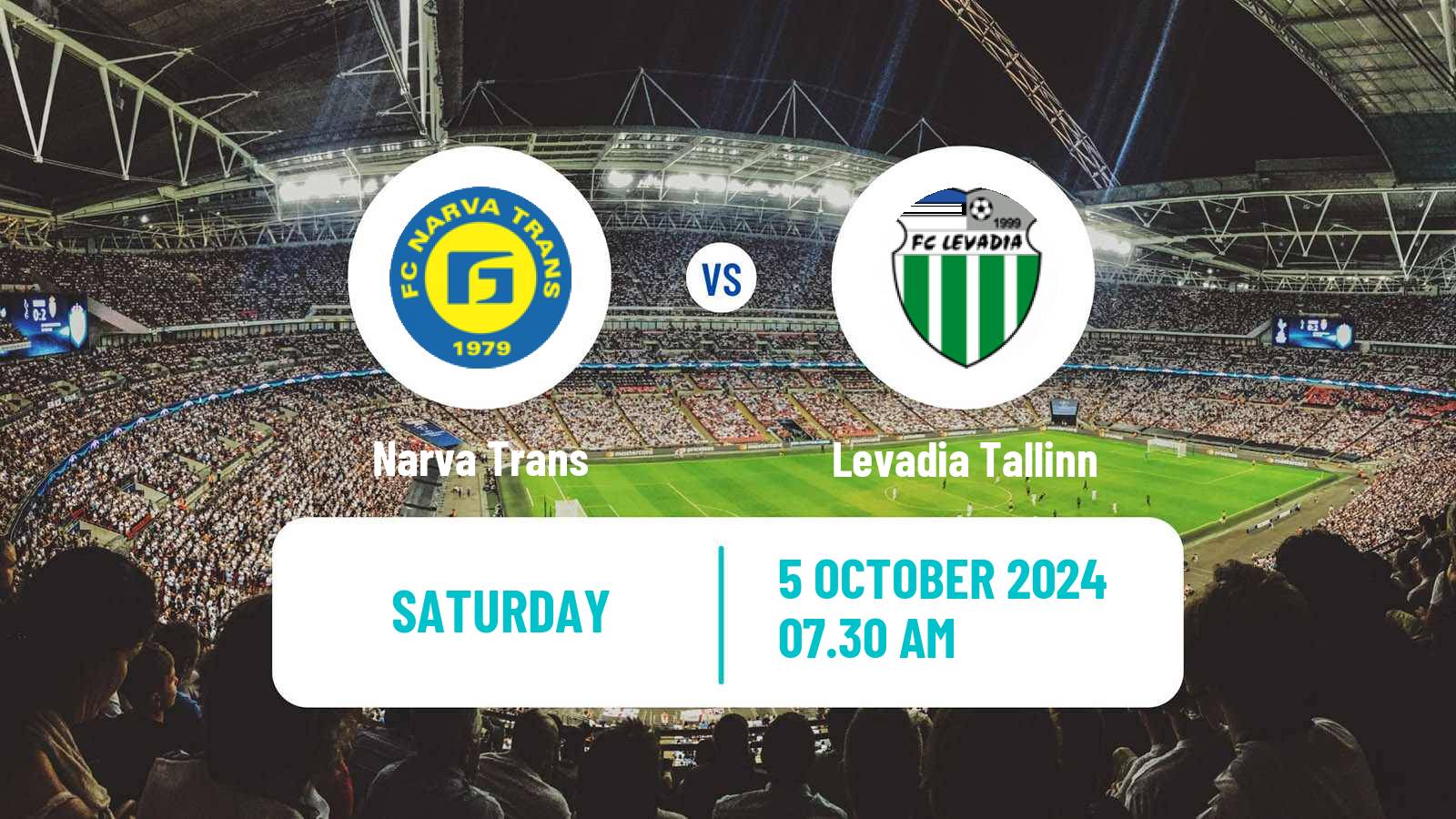 Soccer Estonian Meistriliiga Narva Trans - Levadia Tallinn