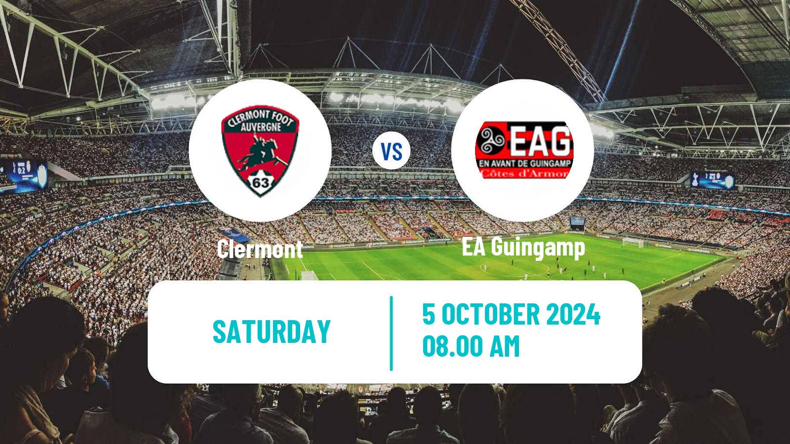 Soccer French Ligue 2 Clermont - Guingamp