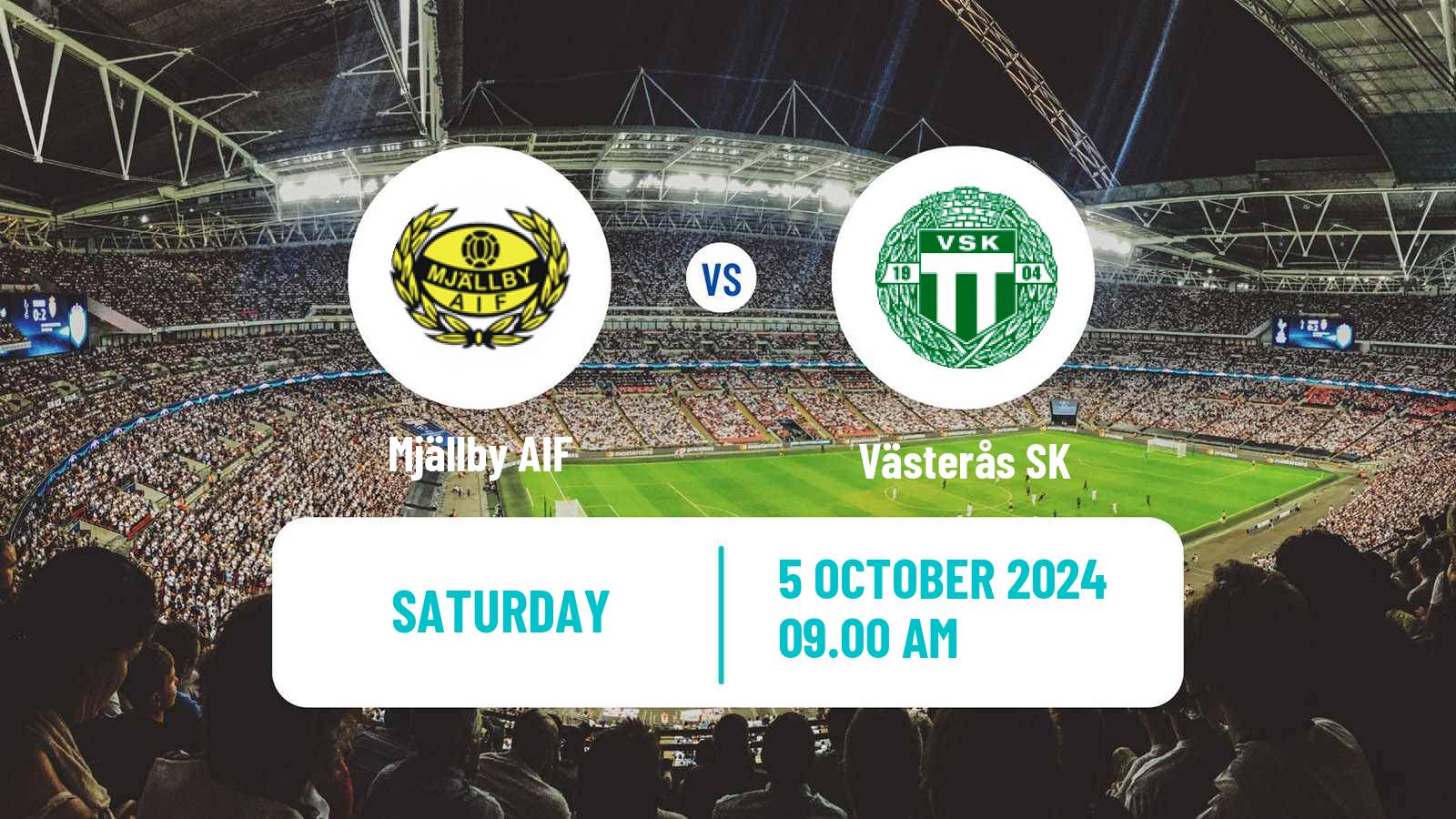 Soccer Swedish Allsvenskan Mjällby - Västerås SK