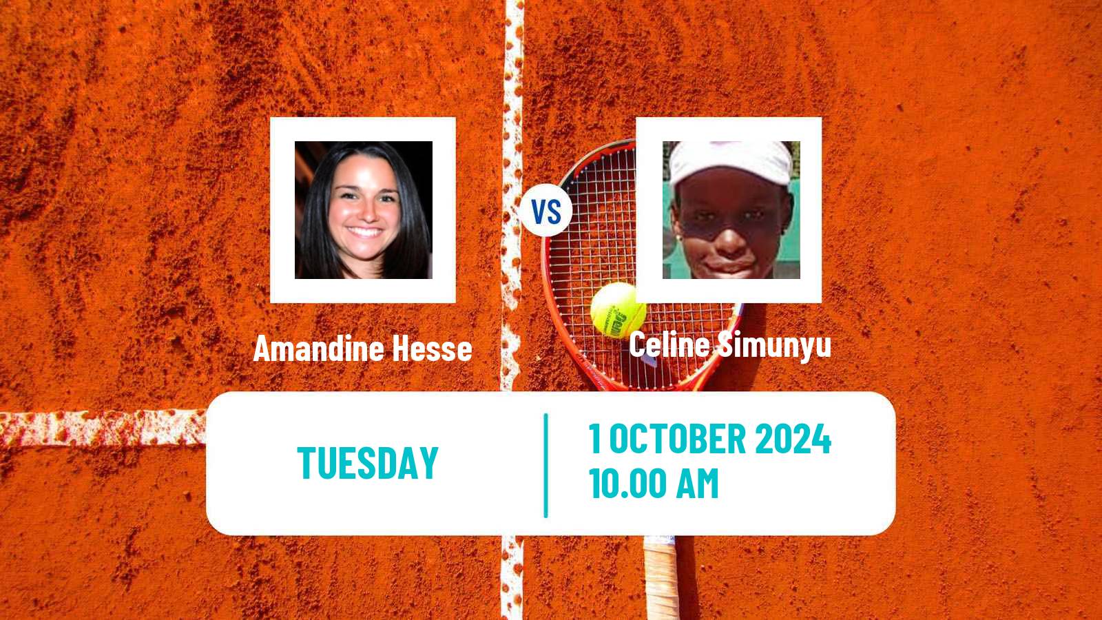 Tennis ITF W35 Baza Women 2024 Amandine Hesse - Celine Simunyu