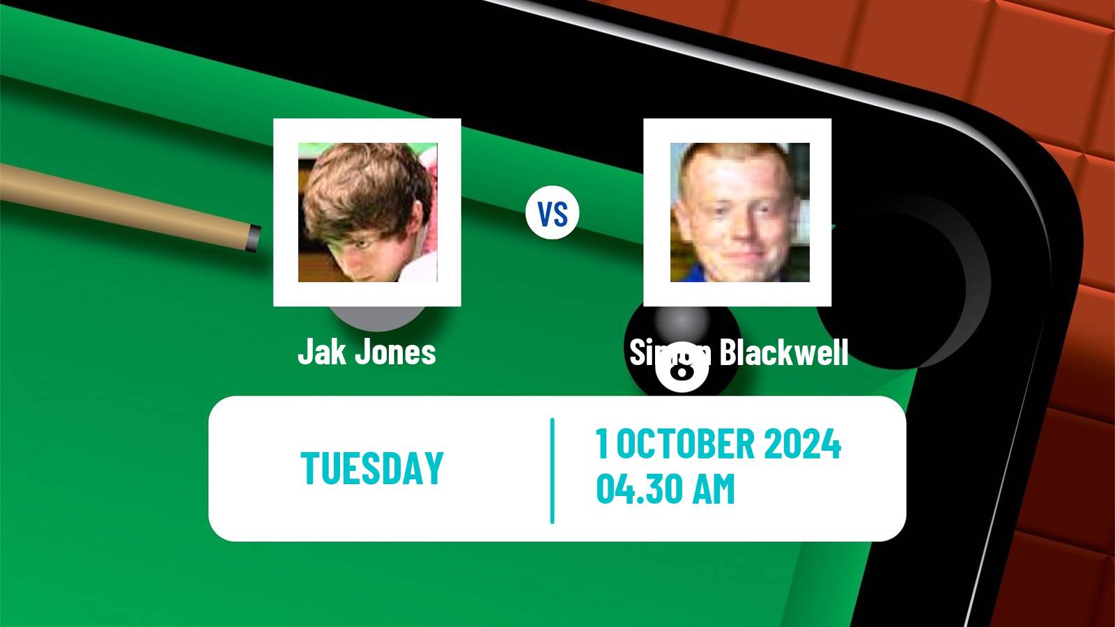 Snooker International Championship Jak Jones - Simon Blackwell