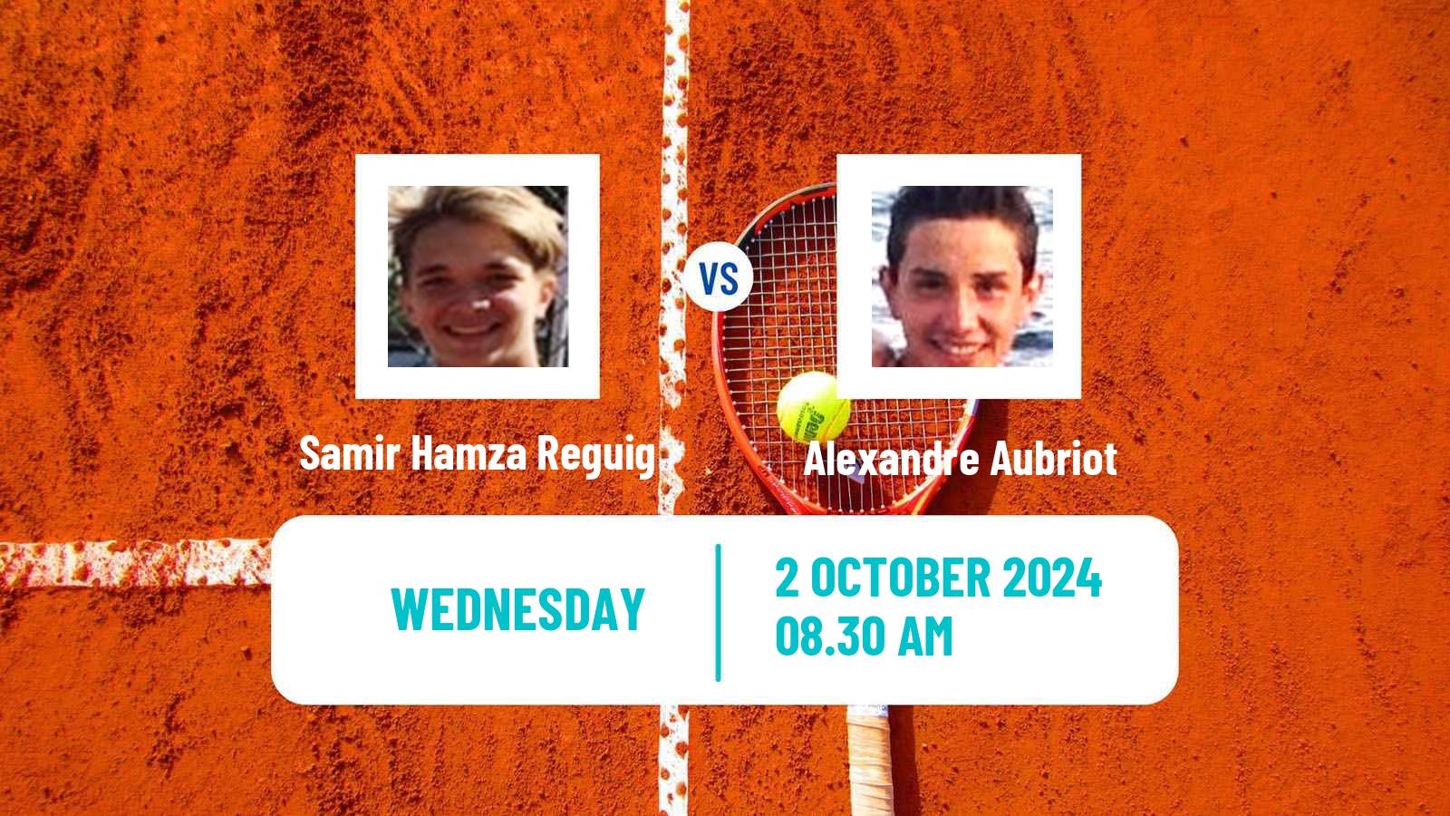 Tennis ITF M15 Monastir 40 Men Samir Hamza Reguig - Alexandre Aubriot