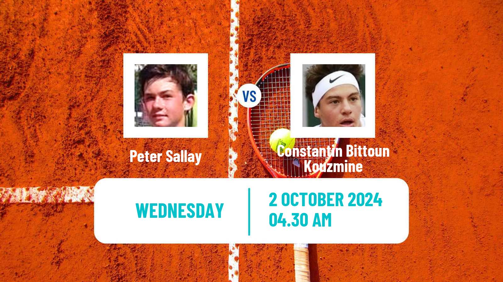 Tennis ITF M15 Monastir 40 Men Peter Sallay - Constantin Bittoun Kouzmine