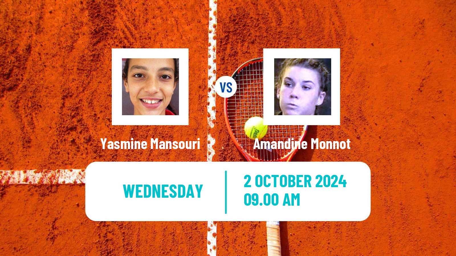 Tennis ITF W35 Baza Women Yasmine Mansouri - Amandine Monnot