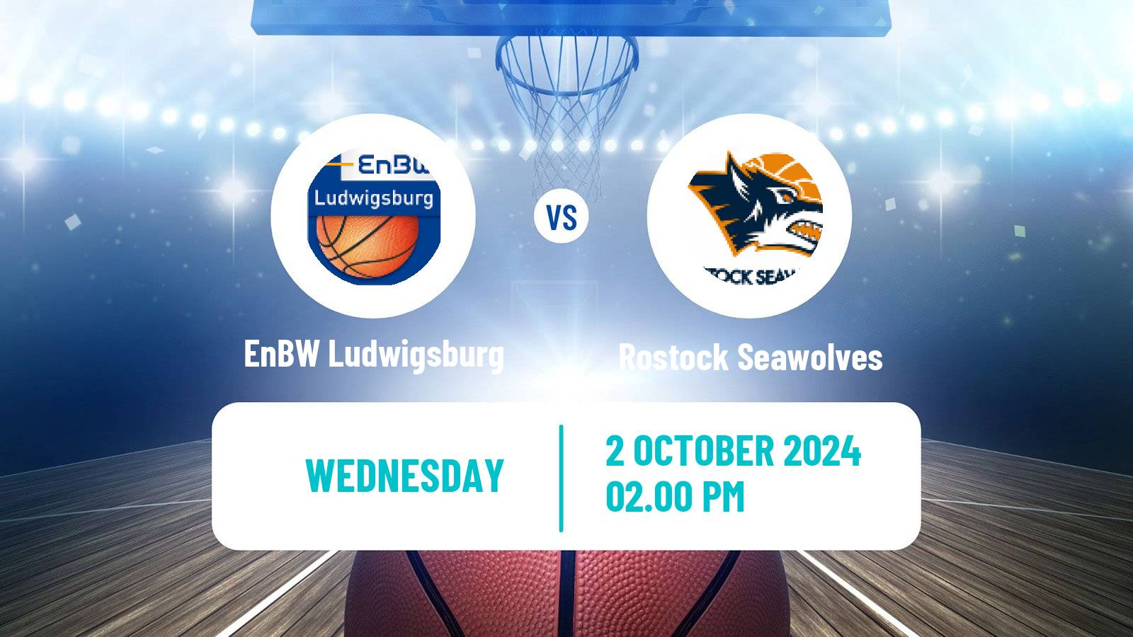 Basketball German BBL EnBW Ludwigsburg - Rostock Seawolves