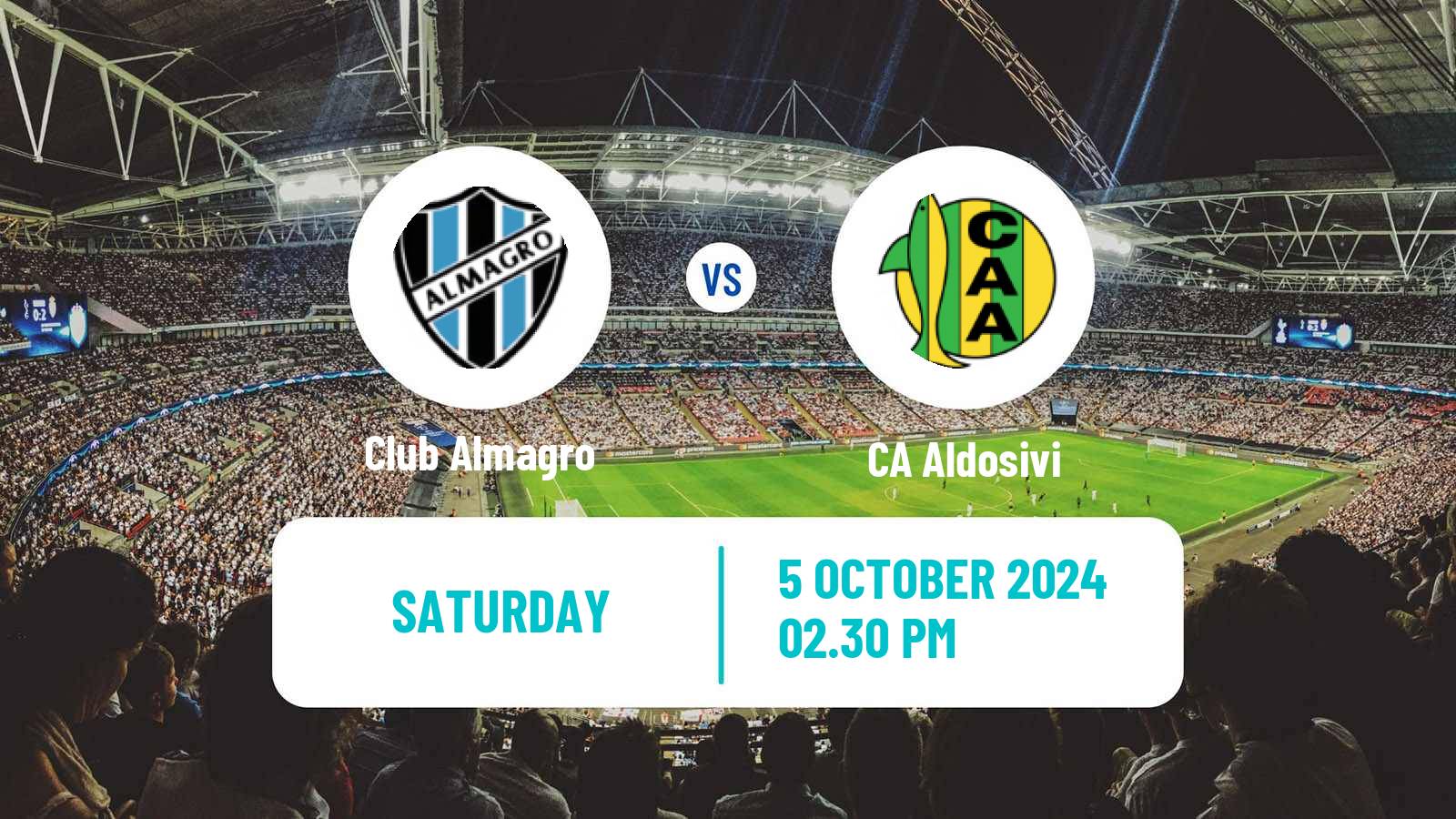 Soccer Argentinian Primera Nacional Club Almagro - Aldosivi