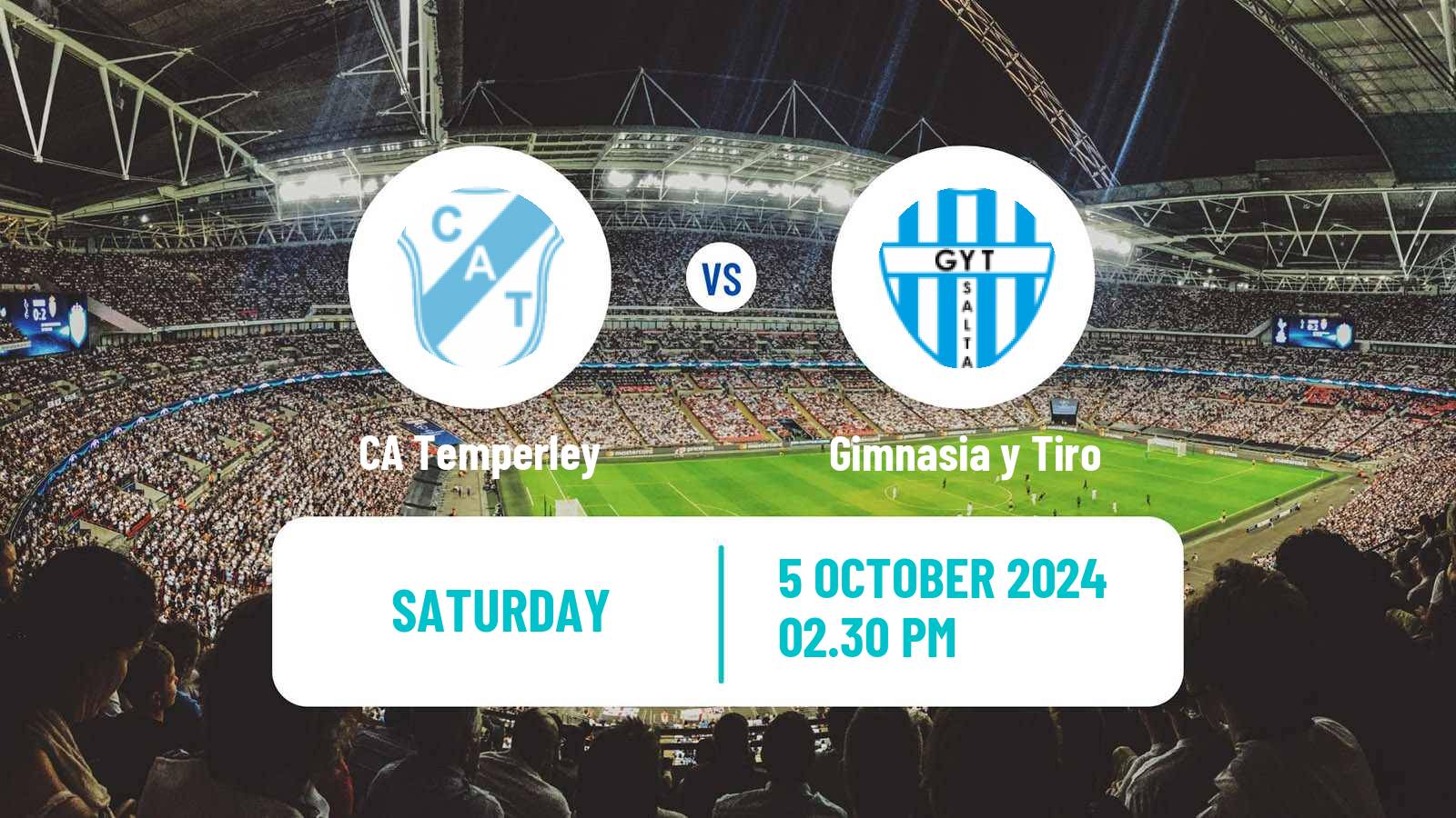 Soccer Argentinian Primera Nacional Temperley - Gimnasia y Tiro