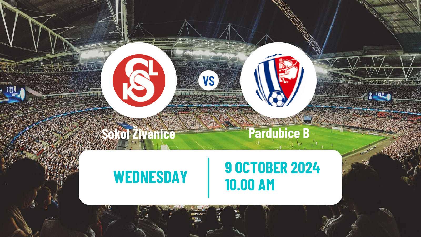 Soccer Czech CFL Group B Sokol Živanice - Pardubice B