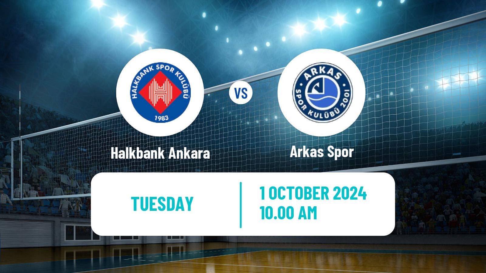 Volleyball Turkish Super Cup Volleyball Halkbank Ankara - Arkas Spor