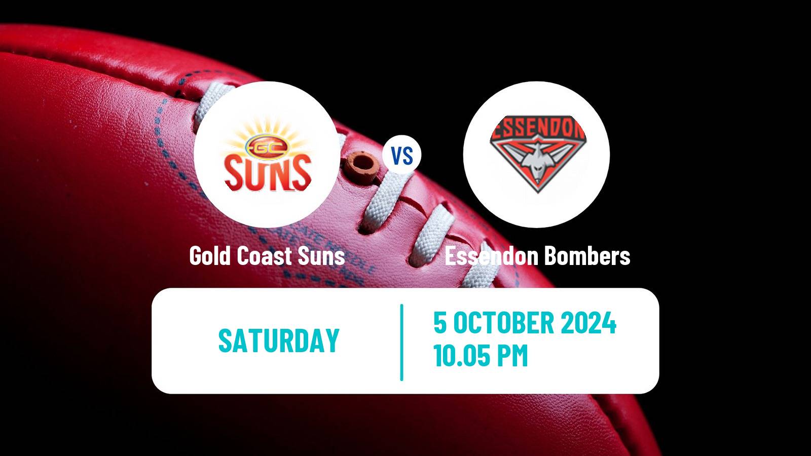 Aussie rules AFL Women Gold Coast Suns - Essendon Bombers