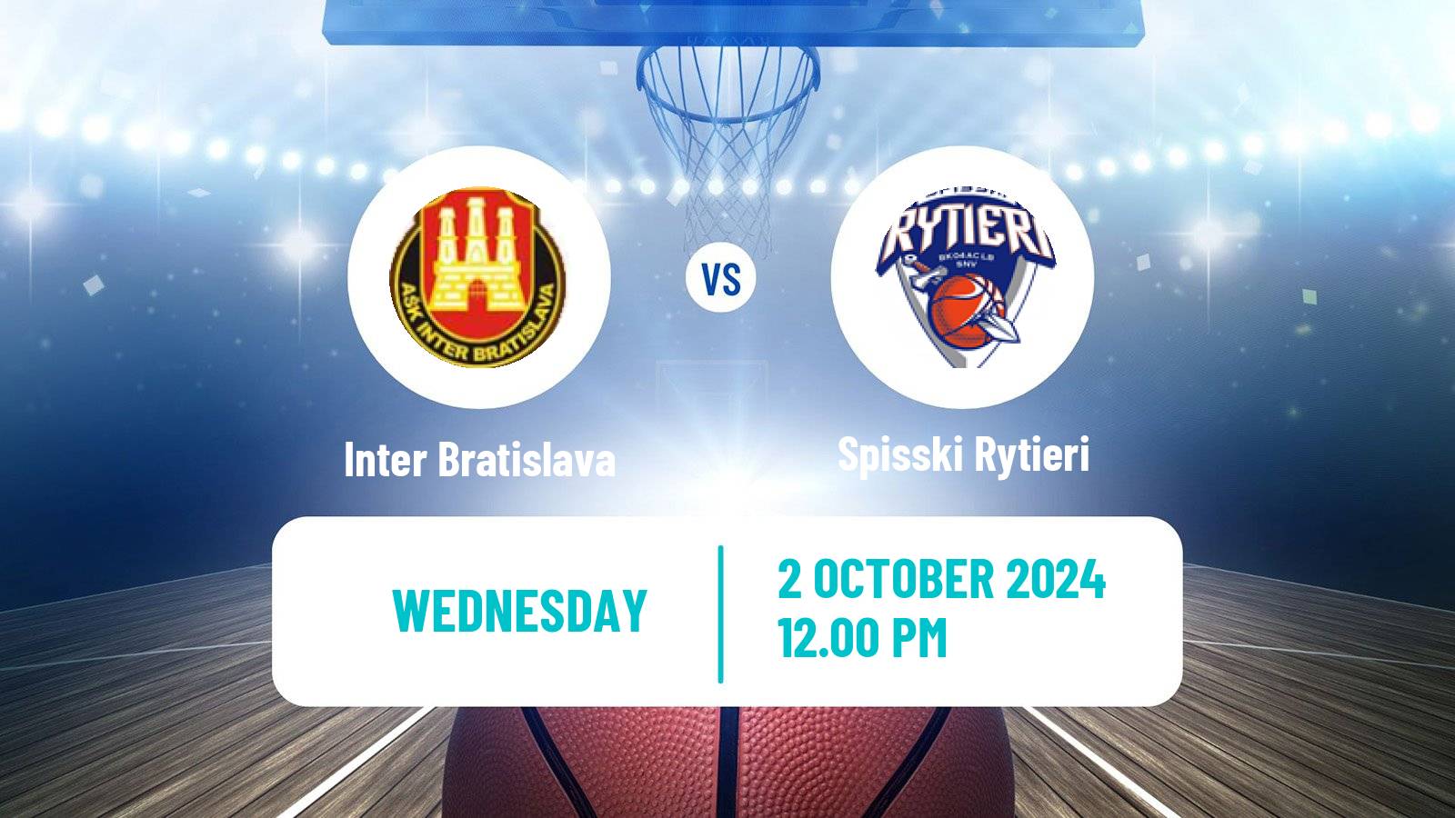 Basketball Slovak Extraliga Basketball Inter Bratislava - Spisski Rytieri