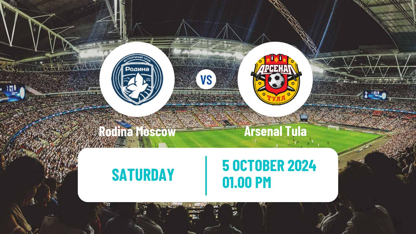 Soccer Russian FNL Rodina Moscow - Arsenal Tula