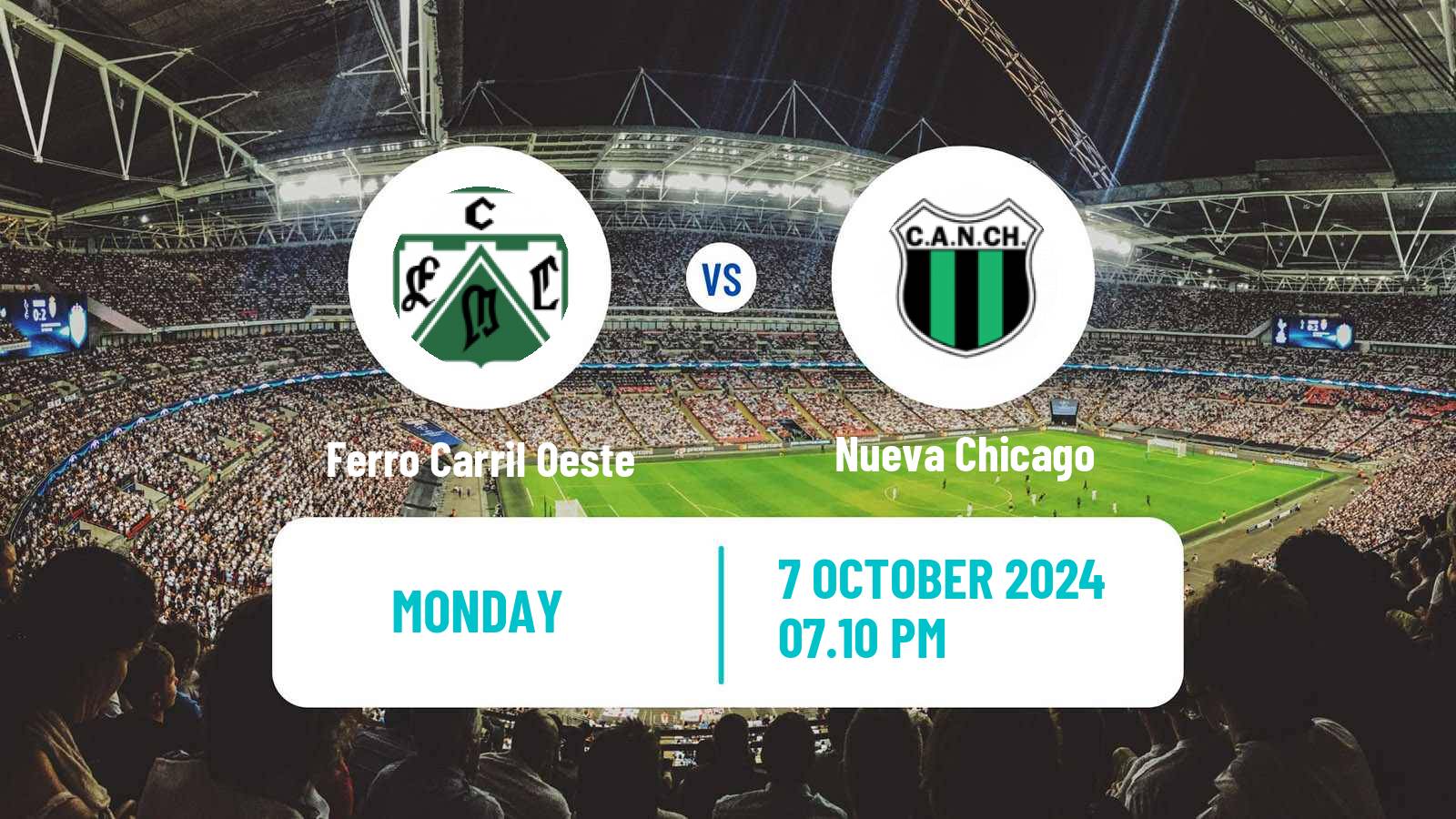 Soccer Argentinian Primera Nacional Ferro Carril Oeste - Nueva Chicago