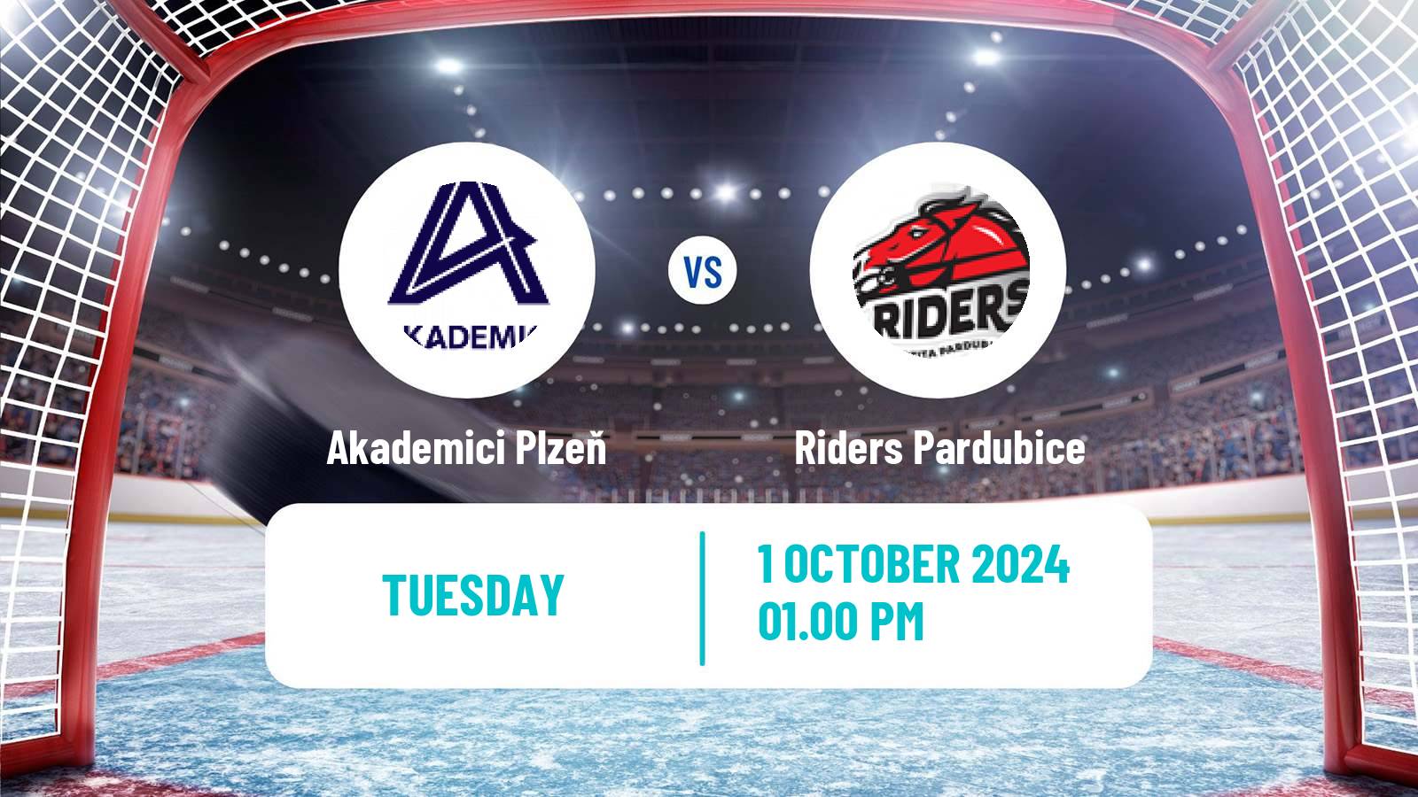 Hockey Czech ULLH Akademici Plzeň - Riders Pardubice