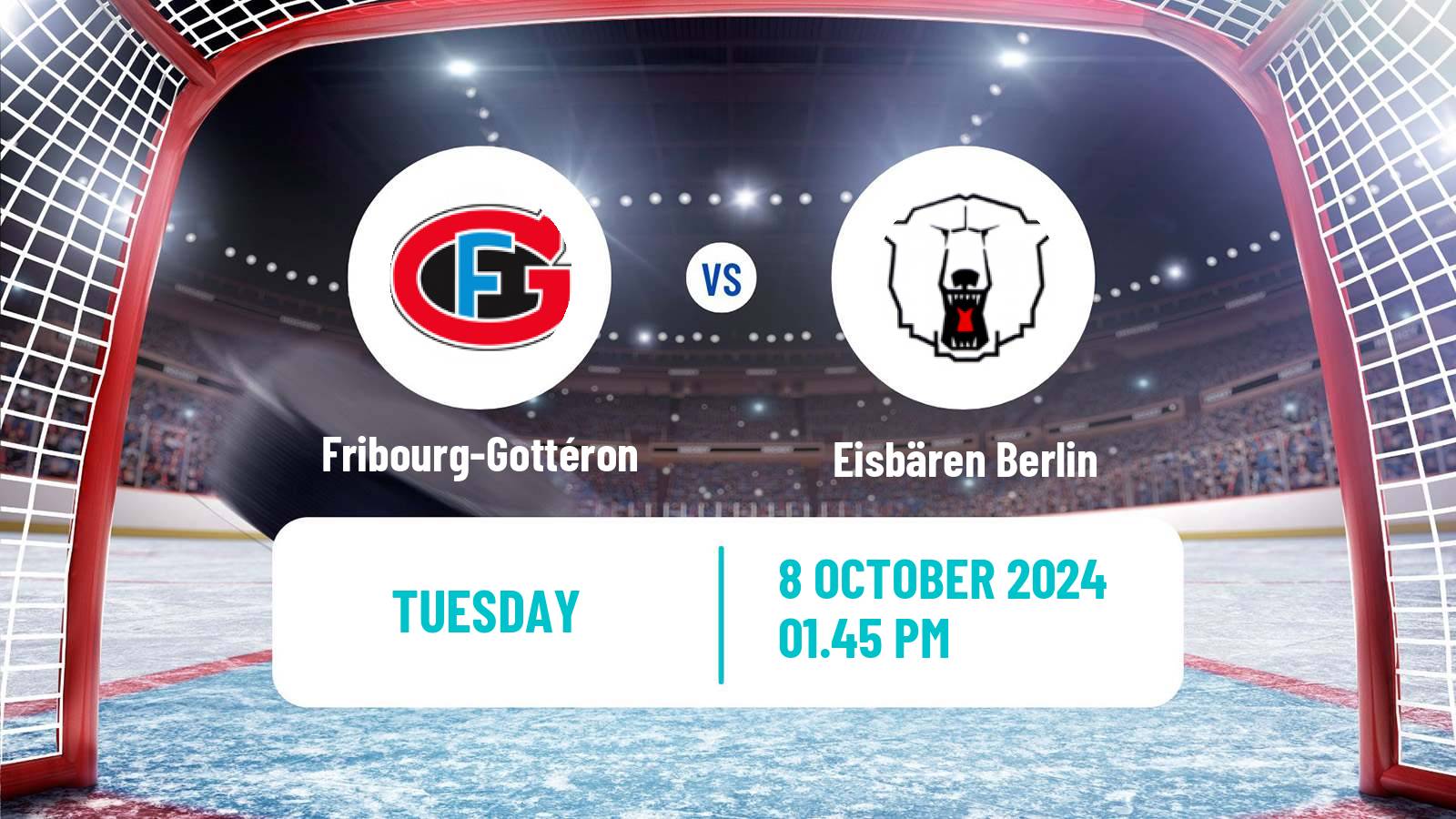 Hockey Champions League Ice Hockey Fribourg-Gottéron - Eisbären Berlin