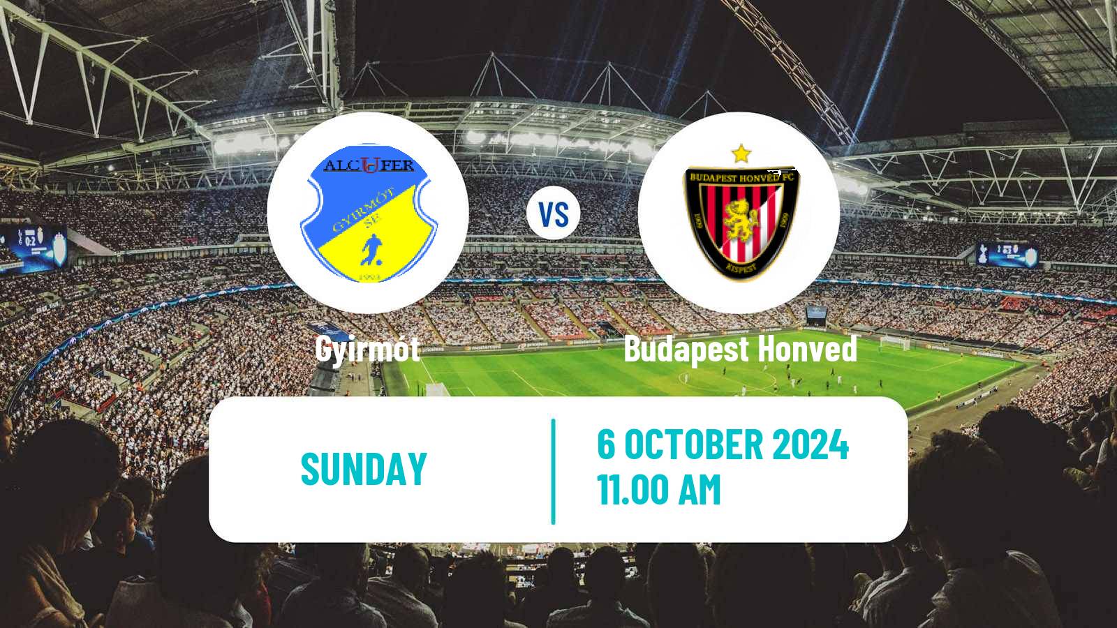 Soccer Hungarian NB II Gyirmót - Budapest Honved