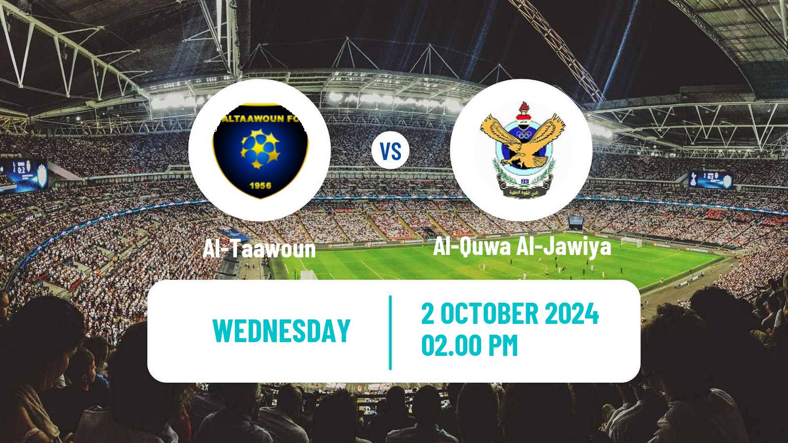 Soccer AFC Champions League 2 Al-Taawoun - Al-Quwa Al-Jawiya