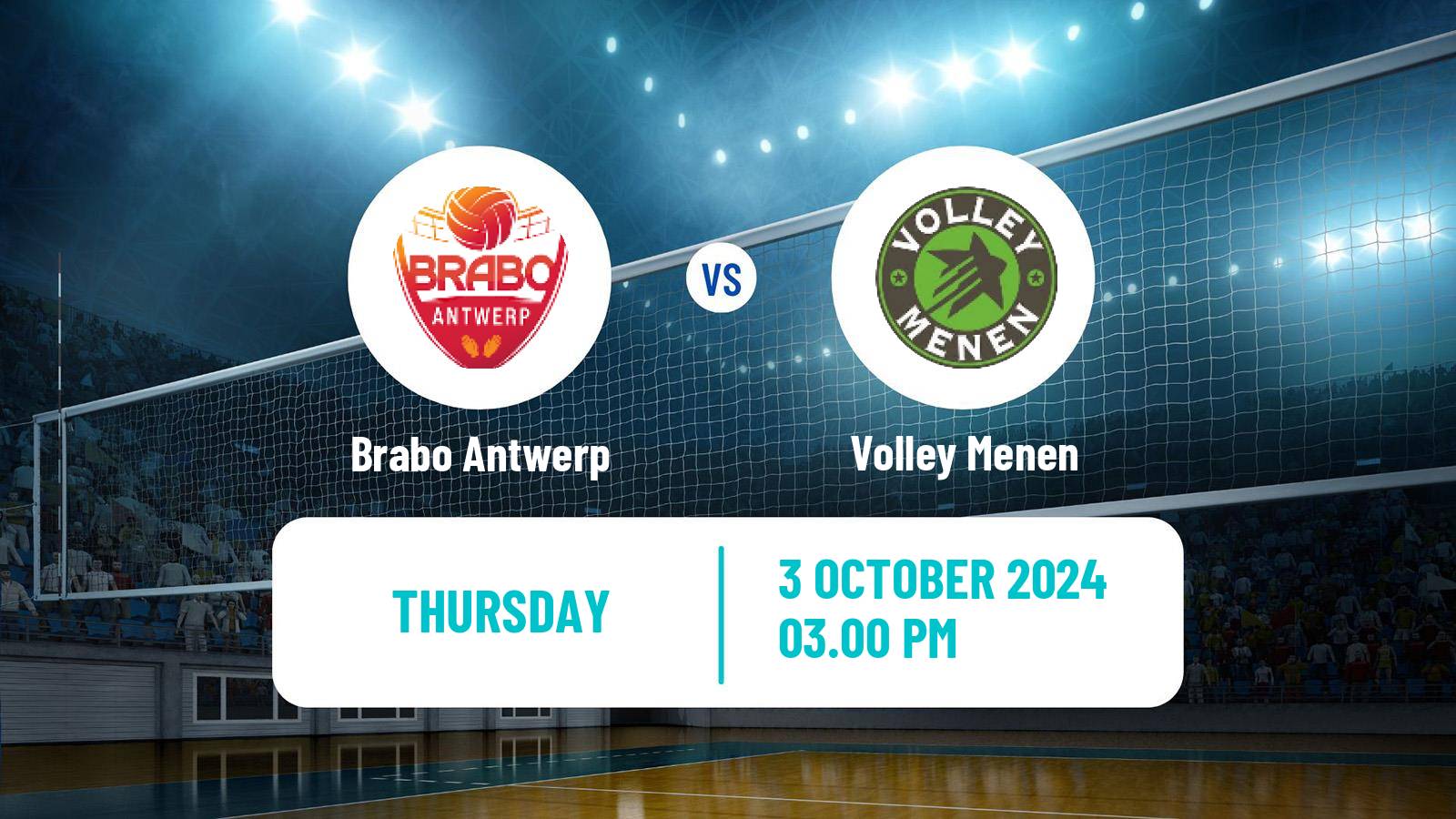 Volleyball Belgian League Volleyball Brabo Antwerp - Menen