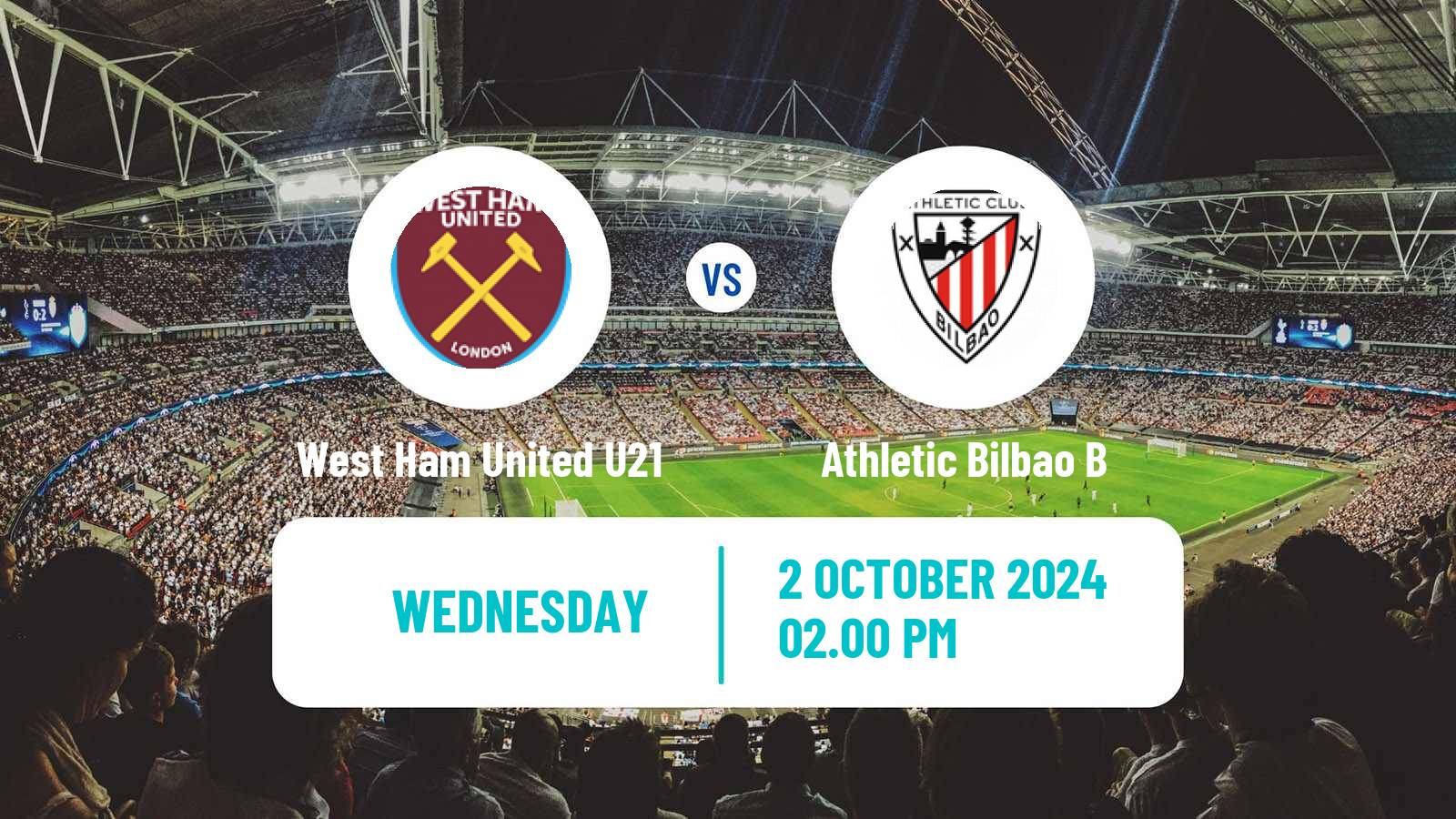 Soccer English Premier League International Cup West Ham United U21 - Athletic Bilbao B