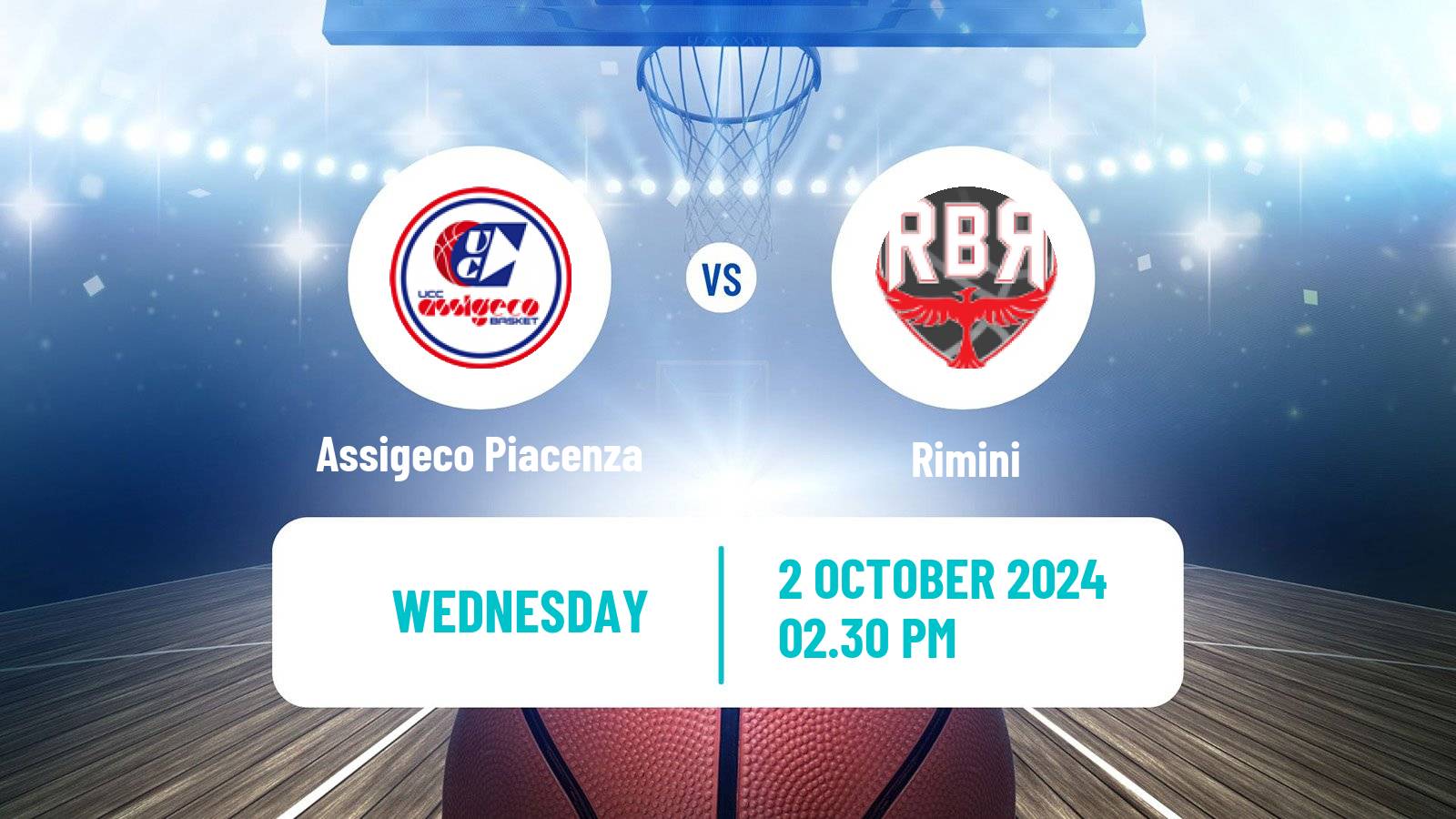 Basketball Italian Serie A2 Basketball Assigeco Piacenza - Rimini