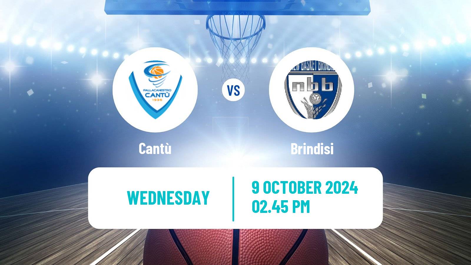 Basketball Italian Serie A2 Basketball Cantù - Brindisi