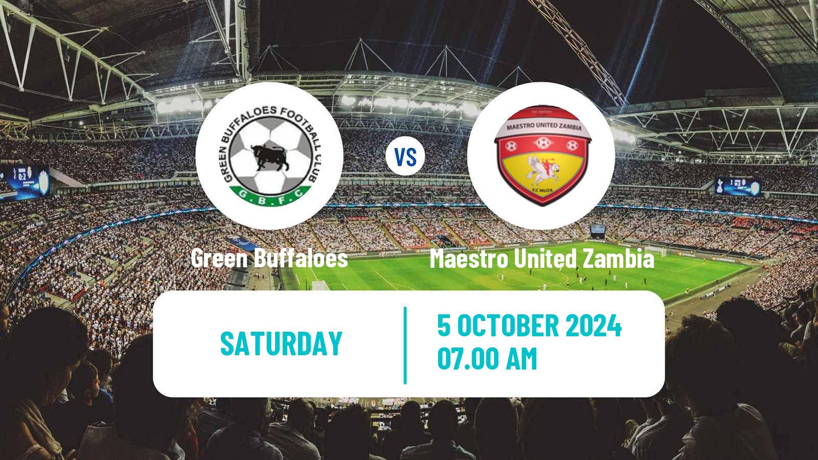 Soccer Zambian Premier League Green Buffaloes - Maestro United Zambia