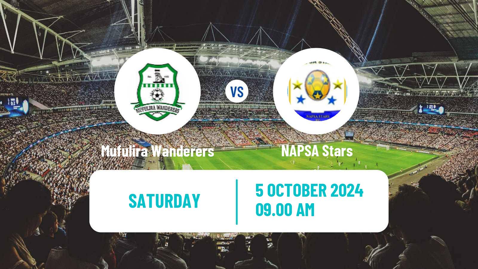 Soccer Zambian Premier League Mufulira Wanderers - NAPSA Stars