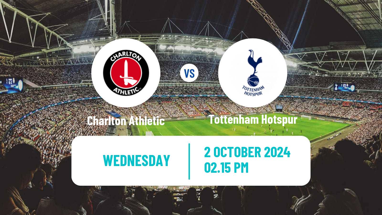 Soccer English League Cup Women Charlton Athletic - Tottenham Hotspur