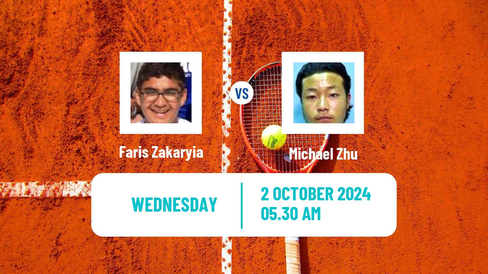 Tennis ITF M15 Sharm Elsheikh 22 Men Faris Zakaryia - Michael Zhu