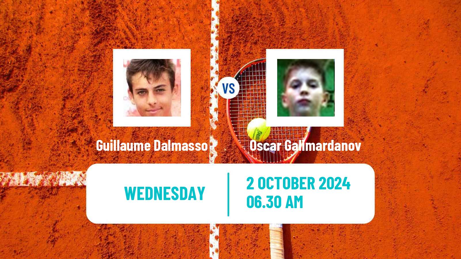 Tennis ITF M15 Sharm Elsheikh 22 Men Guillaume Dalmasso - Oscar Galimardanov