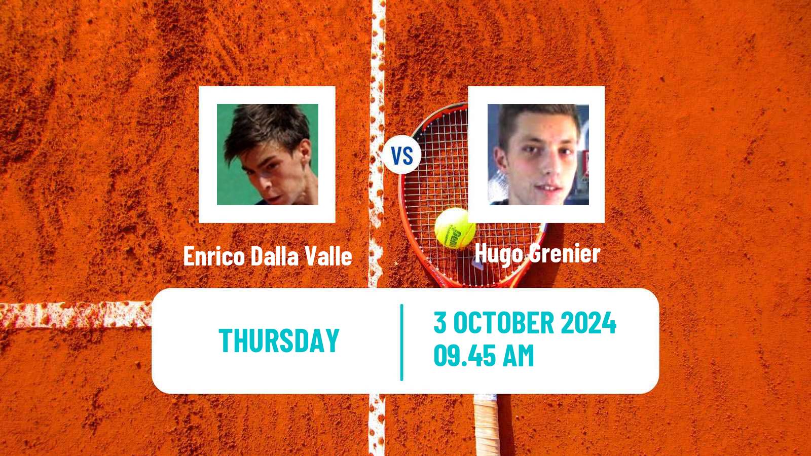 Tennis Alicante Challenger Men Enrico Dalla Valle - Hugo Grenier