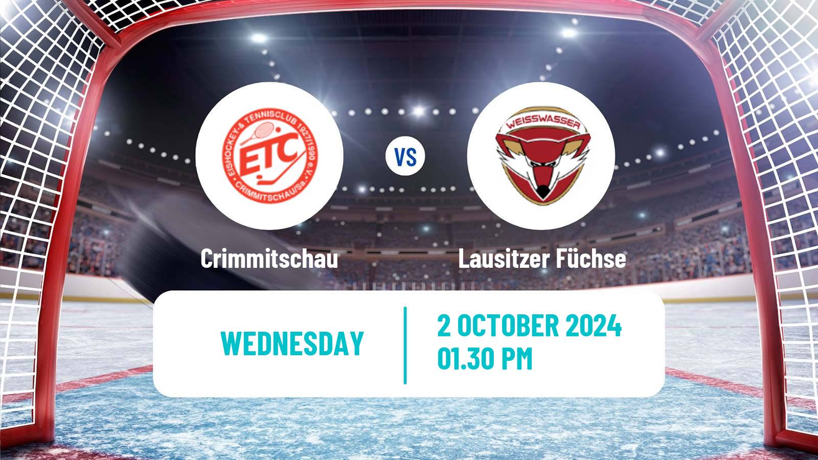 Hockey German DEL2 Crimmitschau - Lausitzer Füchse